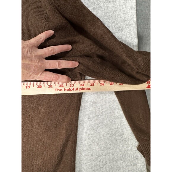 Geoffrey Beene Super Soft Men's Half Zip Pullover Sweater Sweatshirt Brown XL - Picture 5 of 7